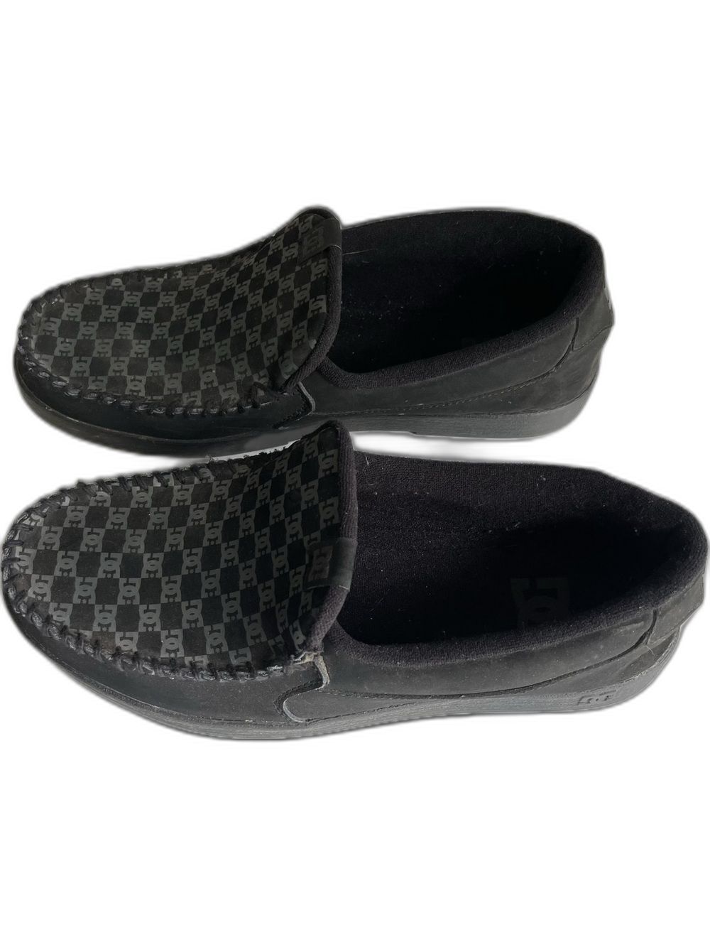 DC shoe company black Villain slip on shoes size 13 Leather